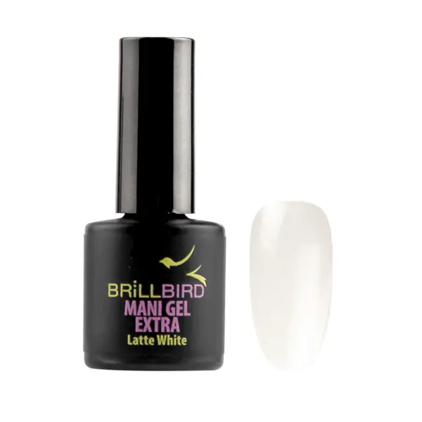 Csak ma Brillbird - MANI GEL EXTRA - LATTE WHITE - 8 ML