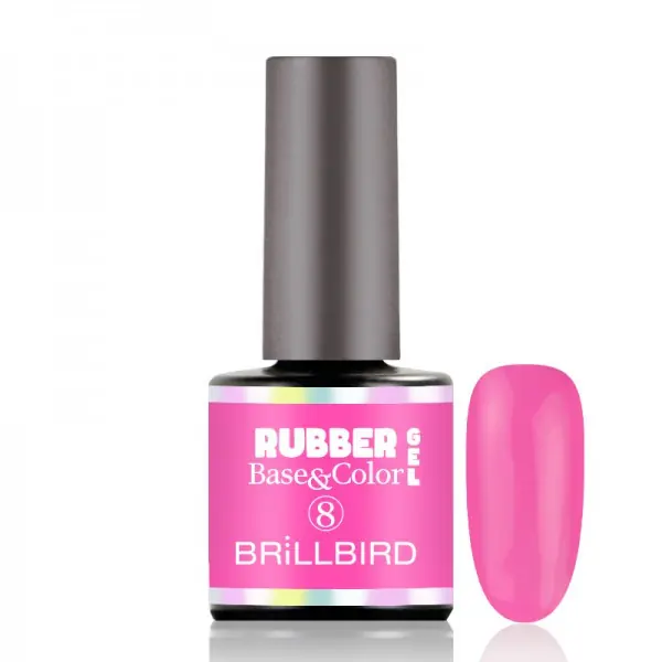 BRILLBIRD - RUBBER GEL BASE&COLOR - 08 - 8ML Vedd meg online