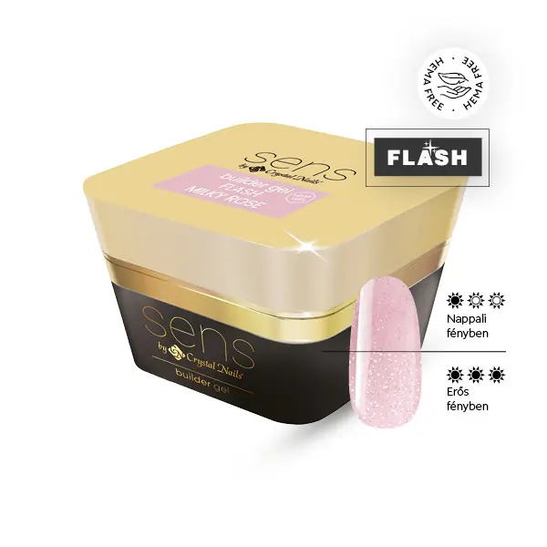 Kedvezmény SENS - SENS FLASH BUILDER GEL - MILKY ROSE - 4ML