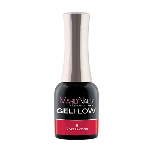 MarilyNails – GELFLOW - három fázisú gél lakk - 08 - 7ml Biztonságos fizetés