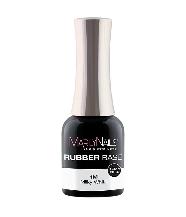 MarilyNails - HEMA FREE RUBBER BASE - 1M - Milky White - 7ml Kiárusítás