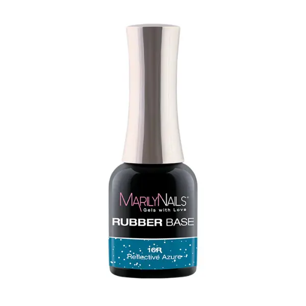 Vásárlói kedvenc MarilyNails - RUBBER BASE - 16R - Reflective Azure - 7ml - HF