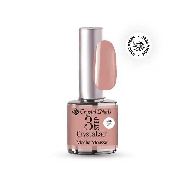Crystal Nails - 3 STEP HEMA FREE CRYSTALAC - MOCHA MOUSSE - 8ML Kiárusítás