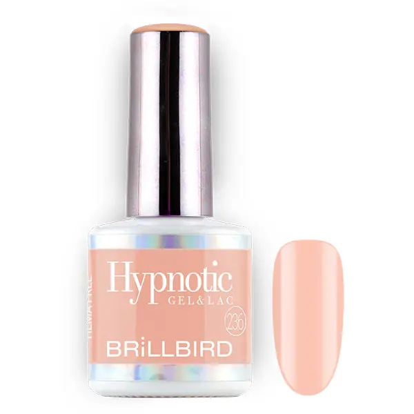Akciós ár BrillBird - Hypnotic HEMA Free Gel&Lac - 236 - Év színe 2024 Peach fuzz - 8ml
