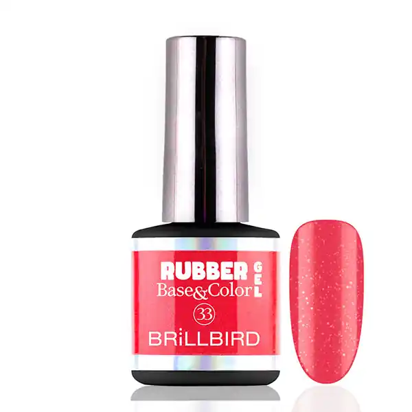 BRILLBIRD - RUBBER GEL BASE&COLOR - 33 - 8ML Azonnali szállítás