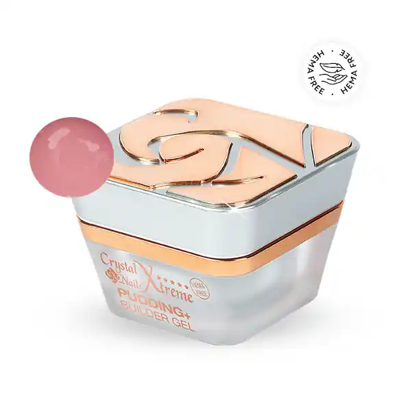 Azonnali szállítás Crystal Nails - XTREME PUDDING+BUILDER GEL - COVER PINK - 50ML