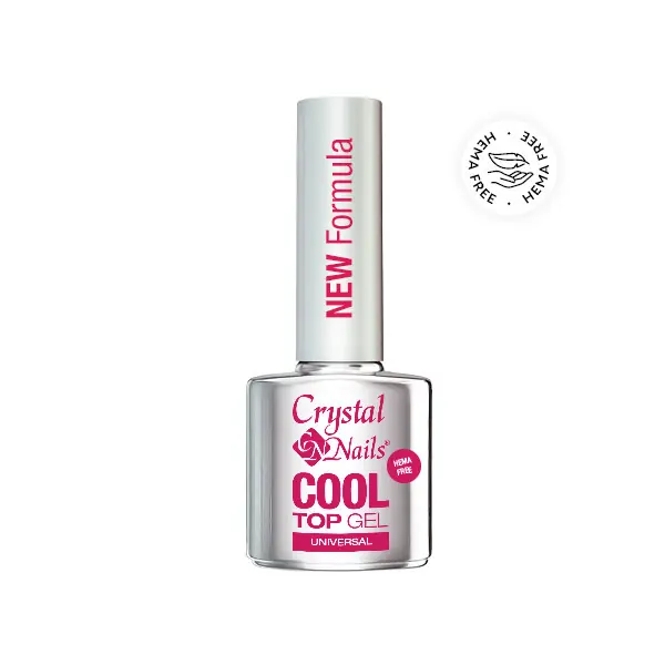 Crystal Nails - COOL TOP GEL - HEMA FREE - UNIVERSAL - NEW FORMULA - 8ML Árengedmény