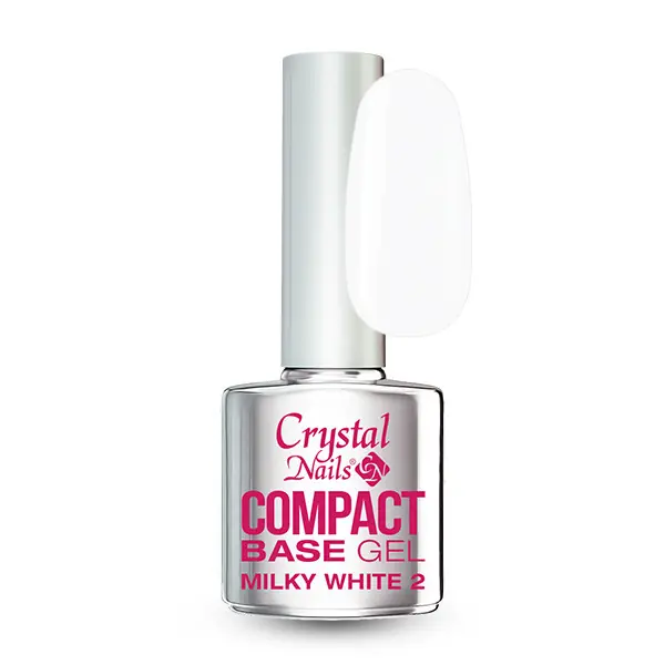 Crystal Nails - COMPACT BASE GEL MILKY WHITE 2 - 8ML Szuper akció