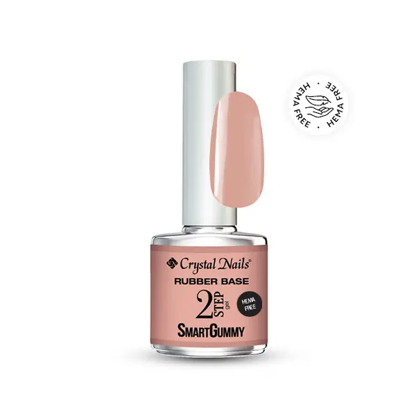 Crystal Nails - 2S - SMARTGUMMY HEMA FREE RUBBER BASE GEL - NR13 - SWEET CREAM - 8ML Szezonális akció