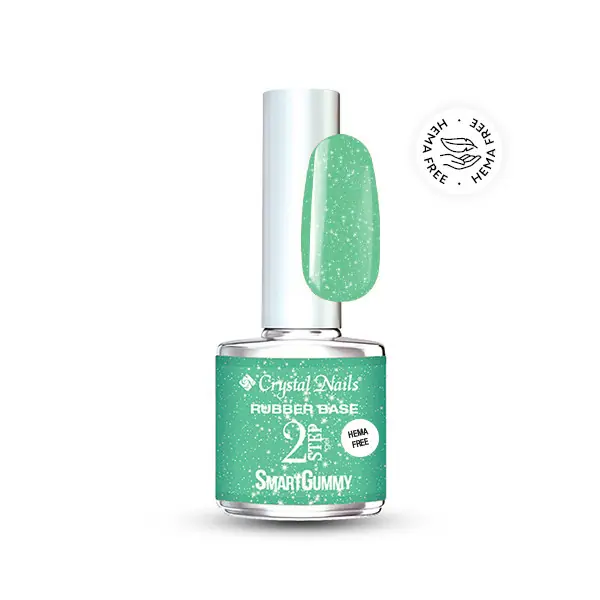 Crystal Nails - 2S - SMARTGUMMY HEMA FREE RUBBER BASE GEL - NR30 - SHIMMER JADE - 8ML Outlet