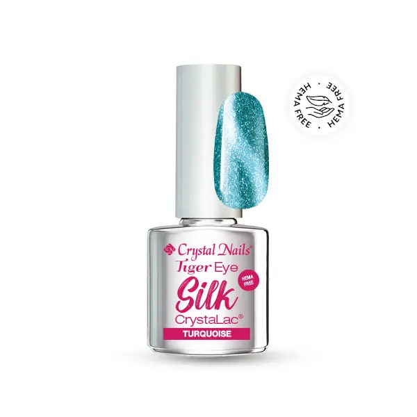 Crystal Nails - TIGER EYE - SILK CRYSTALAC - TURQUOISE - 4ML Utolsó esély