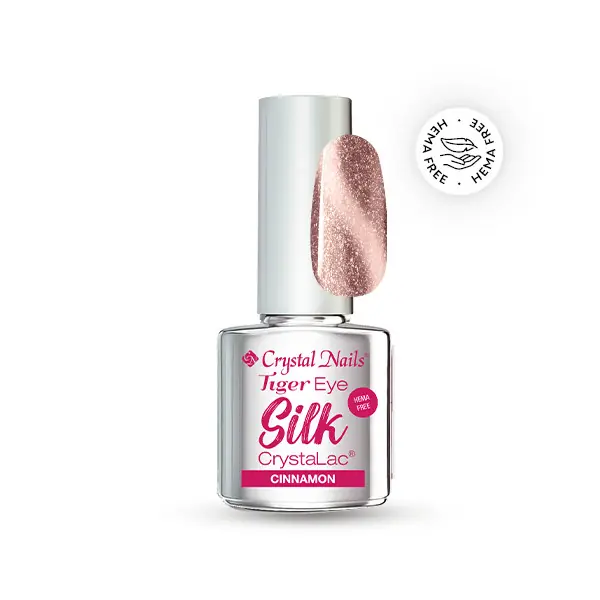 Vedd meg online Crystal Nails - TIGER EYE - SILK CRYSTALAC - CINNAMON - 4ML