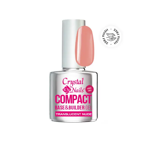Csak ma Crystal Nails - COMPACT BASE GEL - HEMA FREE - TRANSLUCENT NUDE - 13ML
