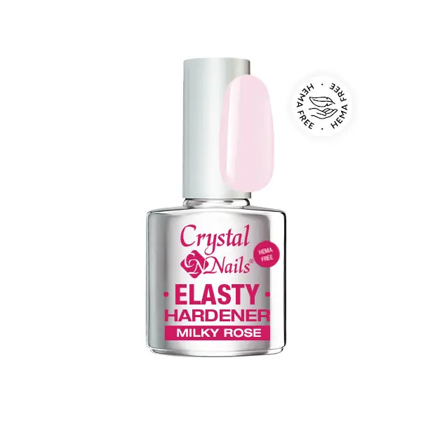 Árengedmény Crystal Nails - ELASTY HARDENER HEMA FREE GEL - MILKY ROSE - 13ML