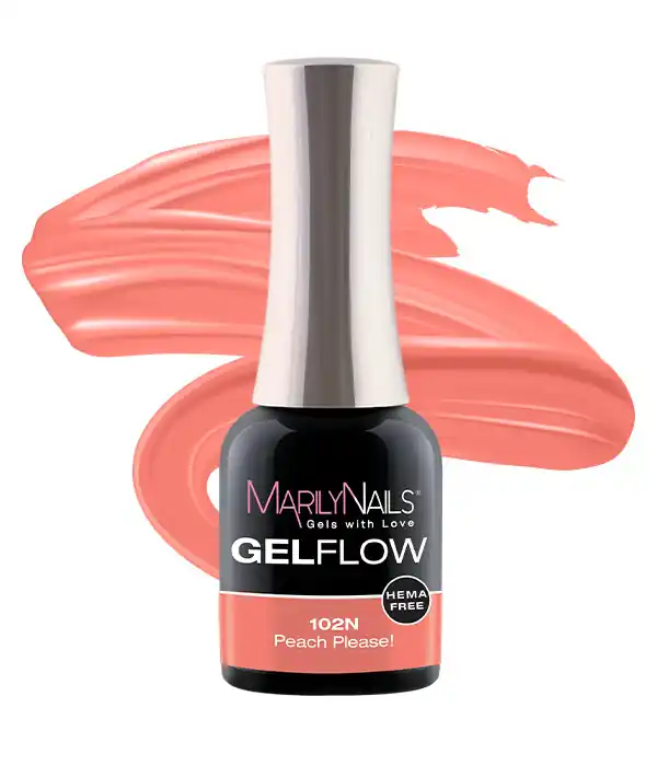 Végkiárusítás MarilyNails - GELFLOW - HEMA FREE - HF102 - 7ml