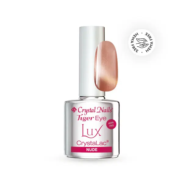 Akció Crystal Nails - TIGER EYE LUX - HEMA FREE CRYSTALAC - NUDE - 4ML