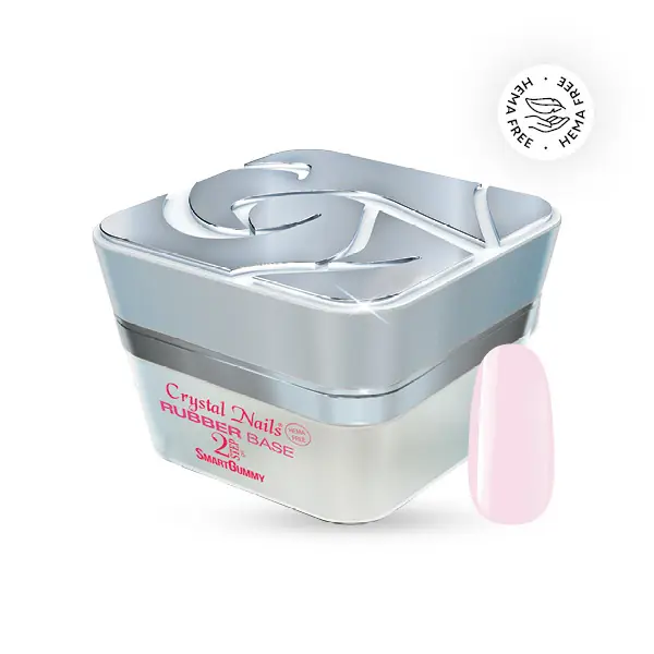 Crystal Nails - 2S SMARTGUMMY RUBBER BASE GEL - tégelyes - NR14 - 30ml Kedvezményes ár