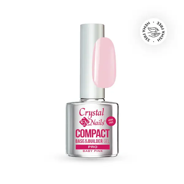 Ajánlat Crystal Nails - COMPACT BASE PRO - MILKY PINK - 13ml - THF