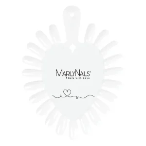 Árcsökkenés MarilyNails - Margaréta - szív alakú - White - 10db