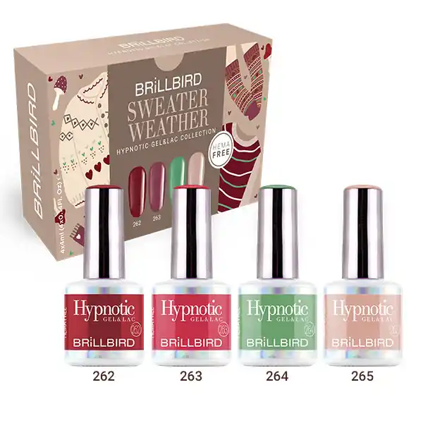 Nézd meg most Brillbird - Sweater Weather Hypnotic Gel&Lac Kit - LIMITÁLT! - 4x4 ml