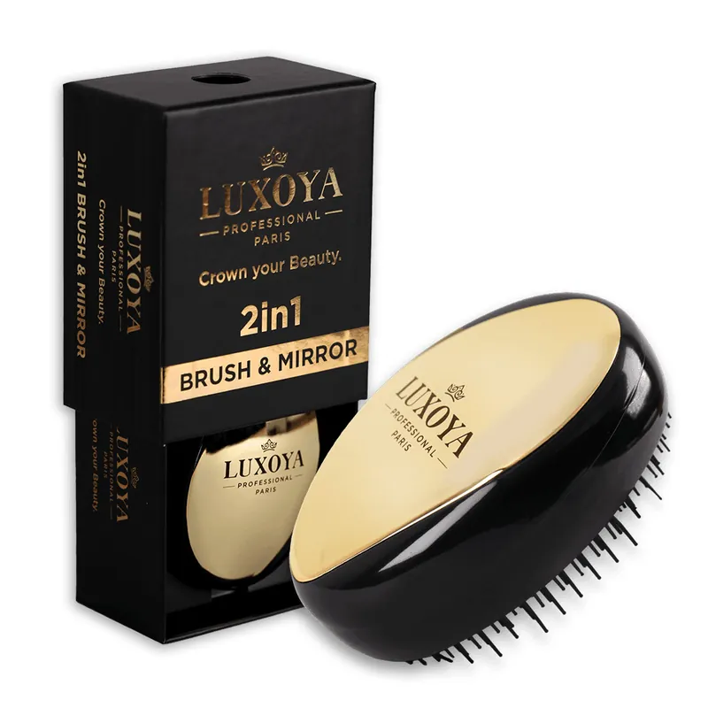 Luxoya - 2 in 1 BRUSH & MIRROR - Tükrös hajkefe Expressz kézbesítés
