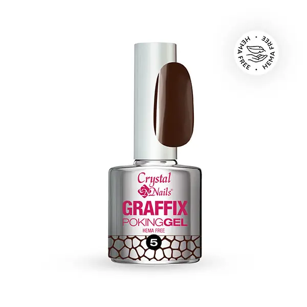 Crystal Nails - GRAFFIX POKING GEL - CHOCOLATE BROWN - 05 - 4ML Csak ma