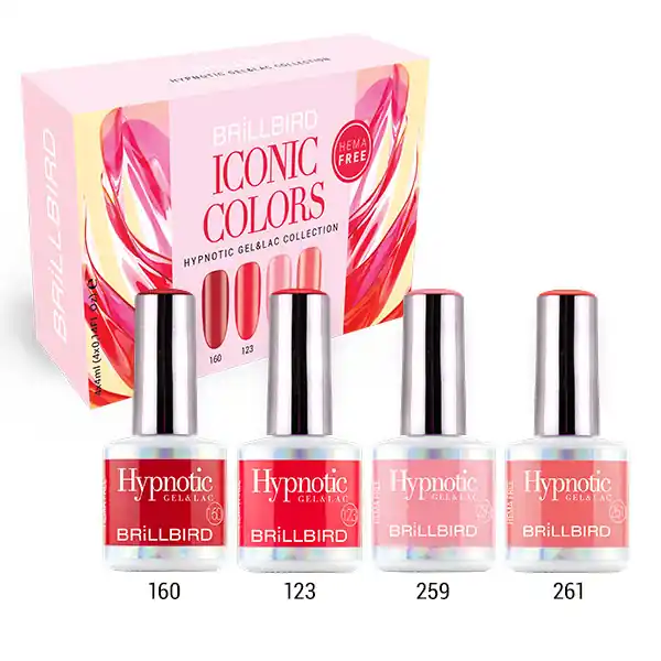 BrillBird - Iconic Colors Hypnotic Gel&Lac Kit - 4x4 ml - LIMITÁLT! Szuper akció