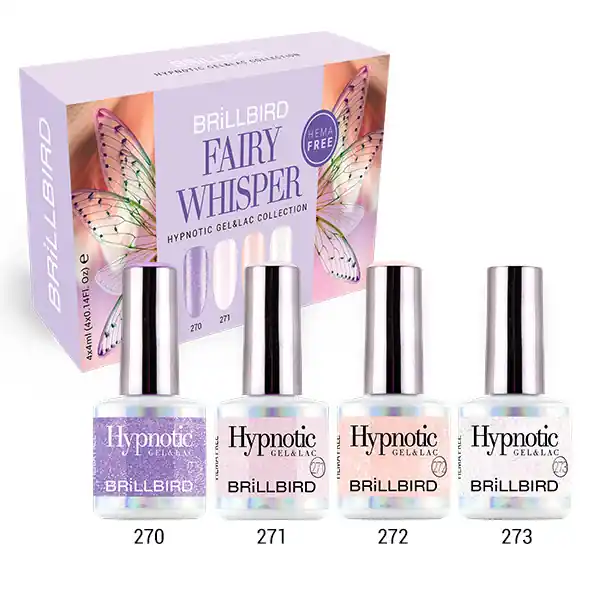 BrillBird - Fairy Whisper Hypnotic Gel&Lac Kit - 4x4 ml - LIMITÁLT! Biztonságos fizetés