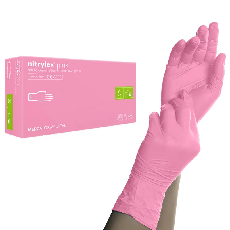 Különleges ajánlat BN - Nitrylex - nitril gumikesztyű - Pink - 100db - L méret