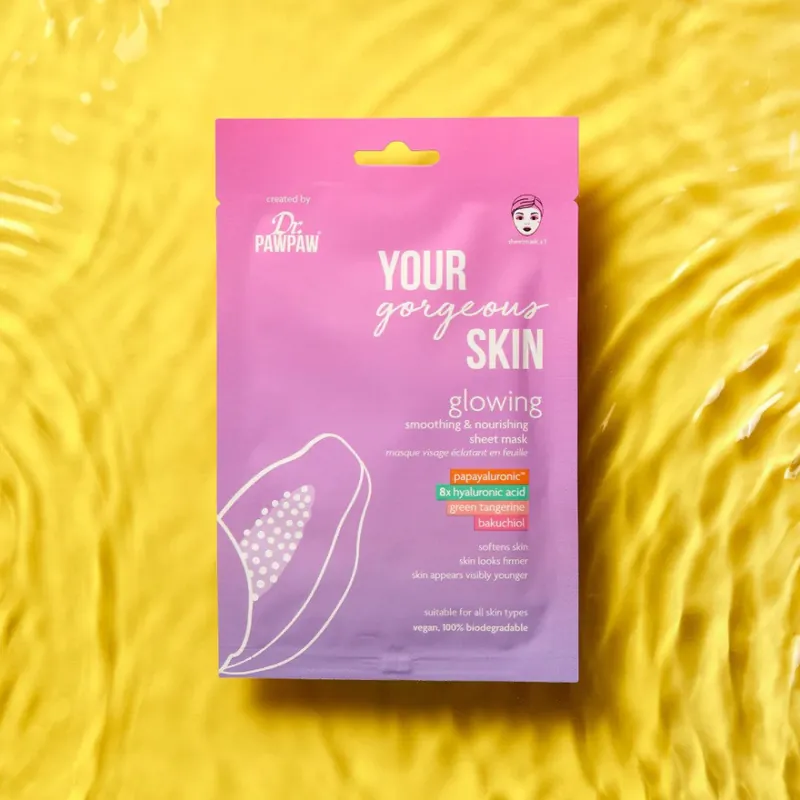 Dr. PAWPAW YOUR Gorgeous SKIN Glowing Sheet Mask fátyolmaszk Olcsóbb