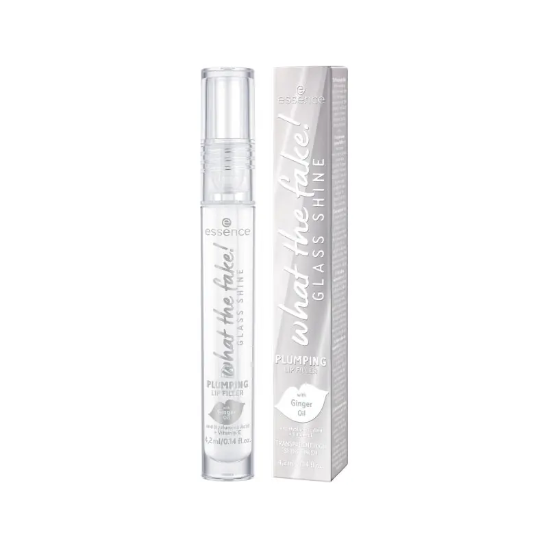 Végkiárusítás essence What The Fake! Glass Shine Plumping Lip Filler - 01 Oh So Glassy!