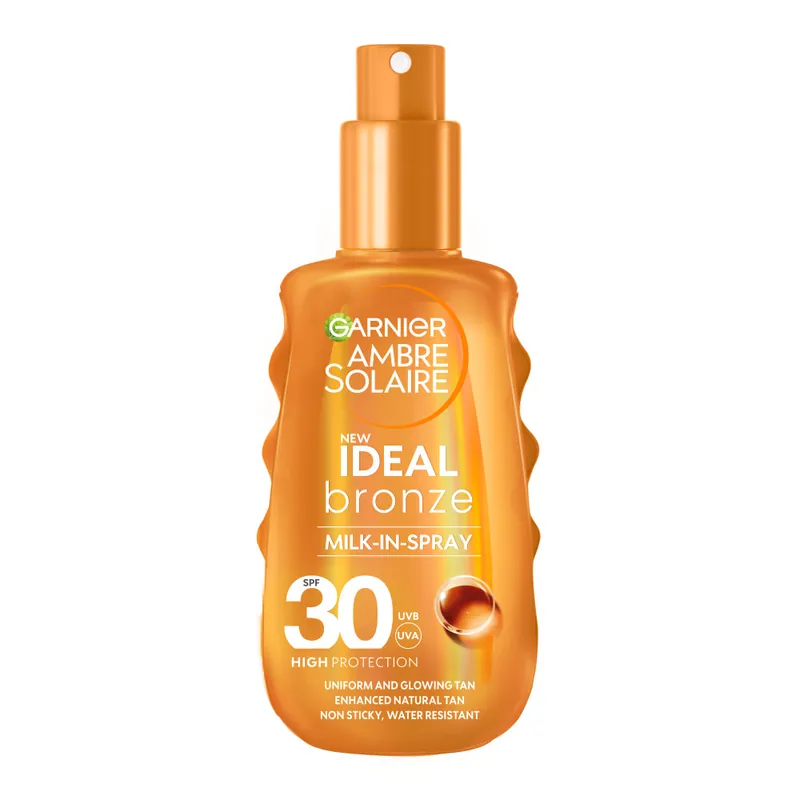 Biztonságos fizetés Garnier napvédő - Ambre Solaire Ideal Bronz Milk In Spray SPF 30