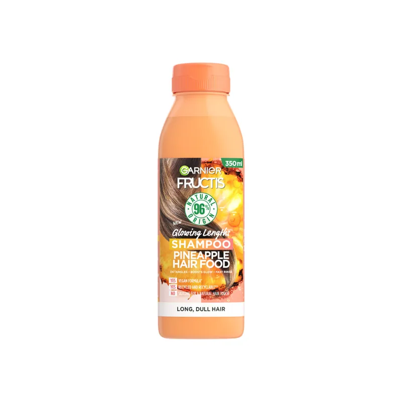 Expressz kézbesítés Garnier Fructis Hair Food Shampoo sampon hosszú hajra - Pineapple