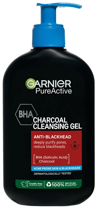 Vedd meg online Garnier arctisztító gél - Pure Active Charcoal Facial Cleansing Gel