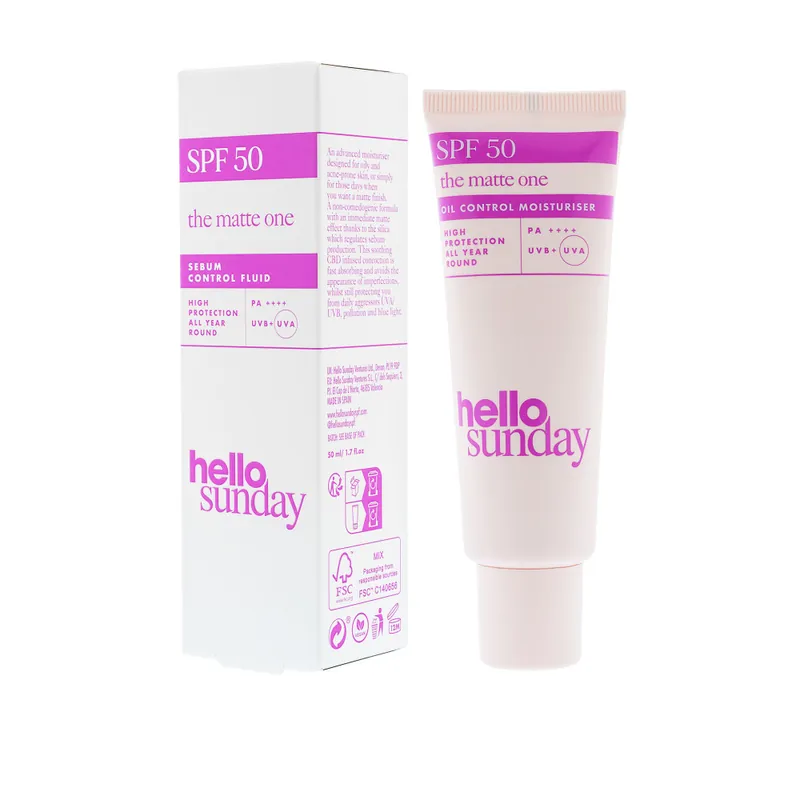 Kedvezményes ár hello sunday The Matte One (SPF50) mattító primer zsíros és problémás bőrre
