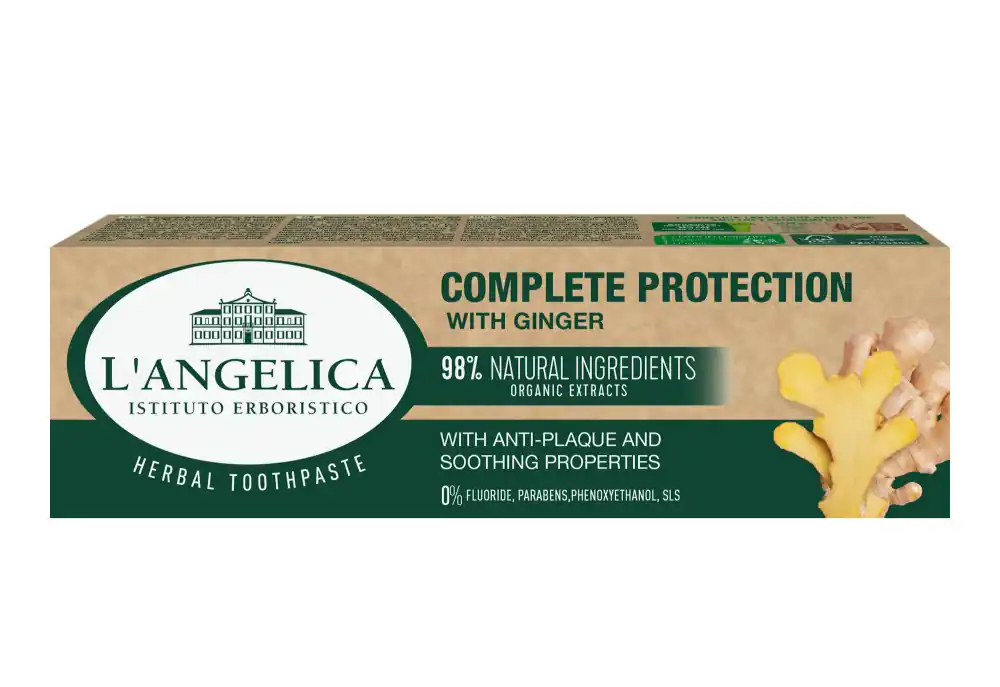 Legkelendőbb L‘Angelica fogkrém Complete Protection Toothpaste - Ginger