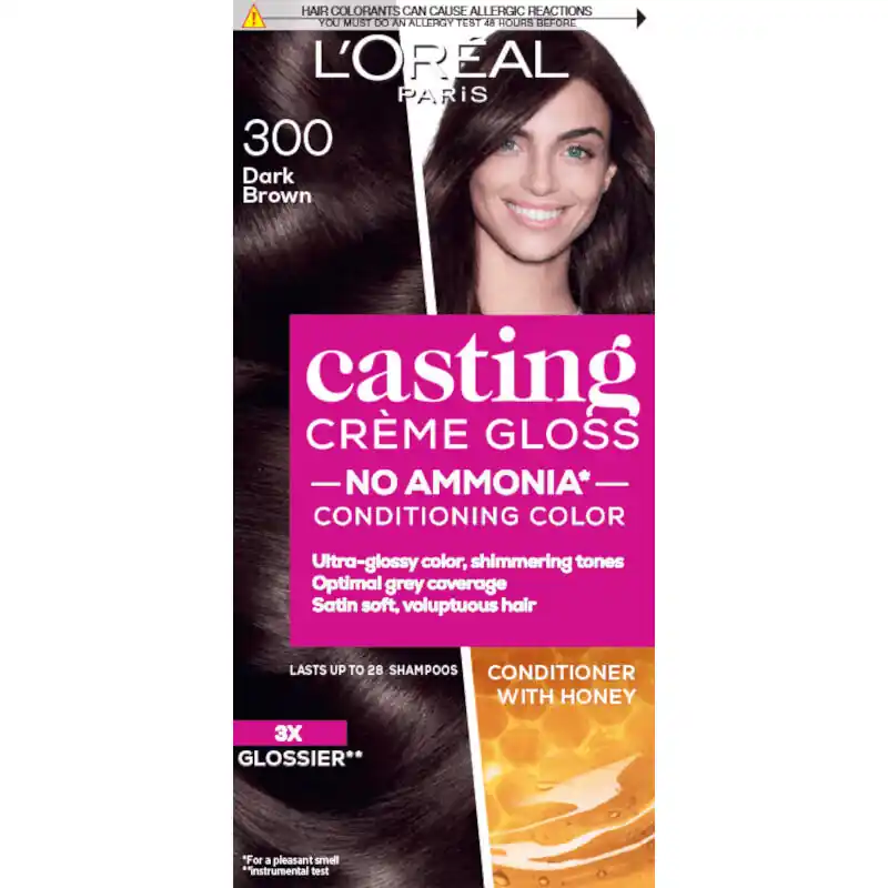 L’Oréal Paris hajszín - Casting Crème Gloss Hair Color - 300 Dark Brown Korlátozott ajánlat