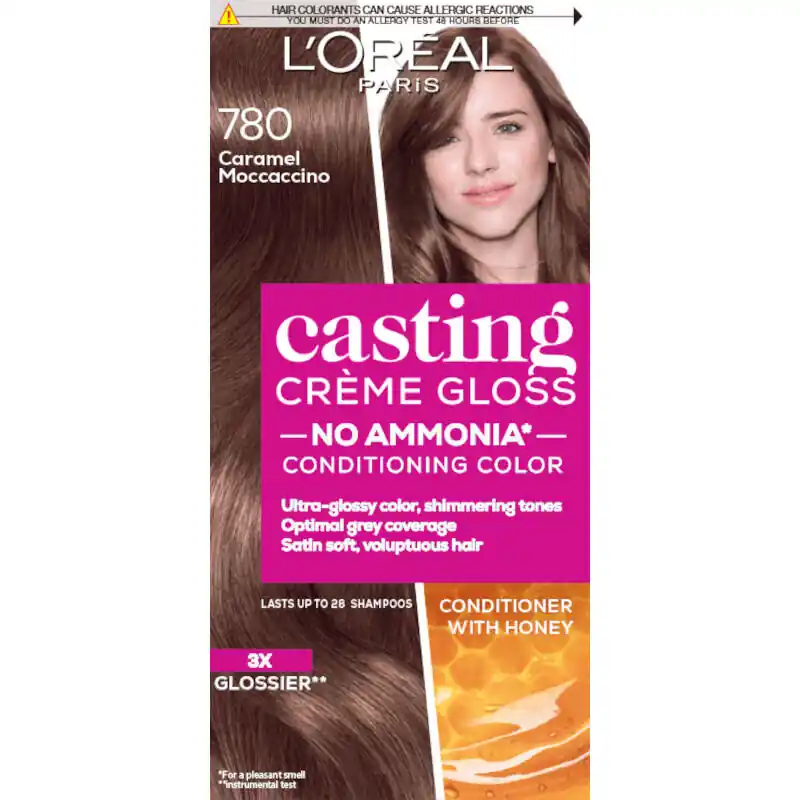 Expressz kézbesítés L’Oréal Paris hajszín - Casting Crème Gloss Hair Color - 780 Caramel Moccaccino