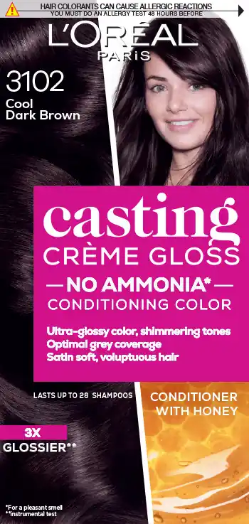L’Oréal Paris hajszín - Casting Crème Gloss Hair Color - 3102 Cool Dark Brown Exkluzív ajánlat