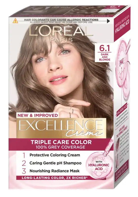 Ajánlat L’Oréal Paris hajfesték - EXCELLENCE Creme - 6.1 Dark Ash Blonde