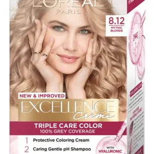 Alacsony ár L’Oréal Paris hajfesték - EXCELLENCE Creme - 8.12 Mythic Blonde