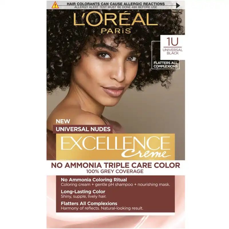 L’Oréal Paris hajfesték - EXCELLENCE Nudes 1U Universal Black Kiárusítás