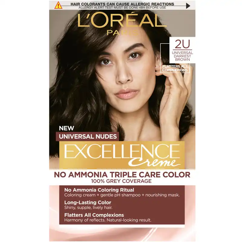 L’Oréal Paris hajfesték - EXCELLENCE Nudes 2U Universal Darkest Brown Gyors szállítás