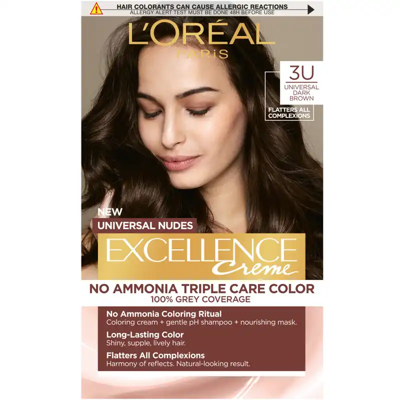 L’Oréal Paris hajfesték - EXCELLENCE Nudes 3U Universal Dark Brown Vedd meg most