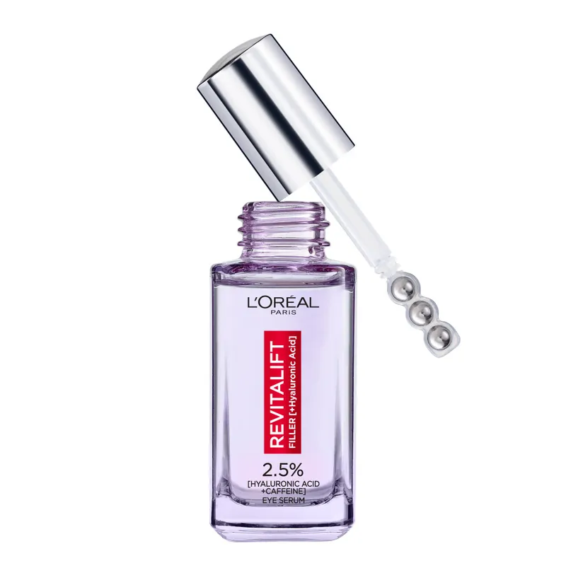 L’Oréal Paris Revitalift Filler Eye Serum élénkítő szemszérum hialuronsavval Kedvezmény