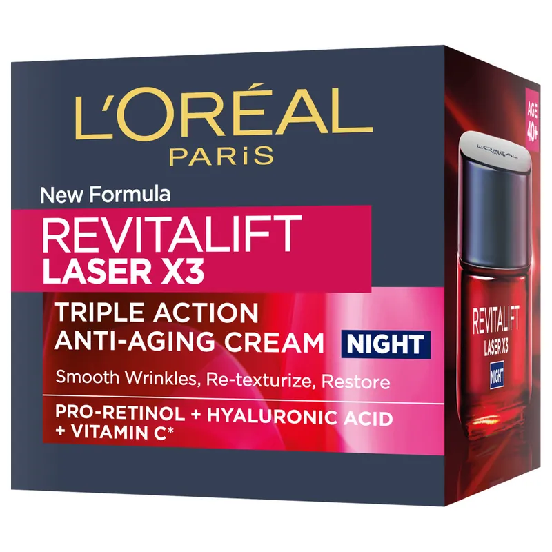 Kiárusítás L’Oréal Paris Revitalift Laser Renew Night Cream éjszakai regeneráló krém a bőröregedés ellen