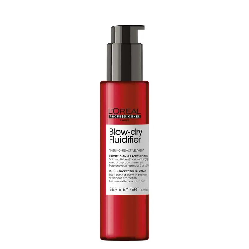 Expressz kézbesítés L‘Oréal Professionnel Paris Serie Expert Blow Dry Fluidifier Cream tápláló termovédő krém a természetes fixálásért