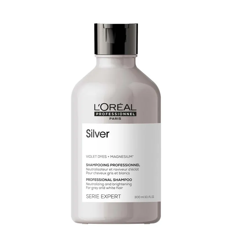 Expressz kézbesítés L‘Oréal Professionnel Paris Serie Expert Silver Shampoo ezüst sampon ősz hajra
