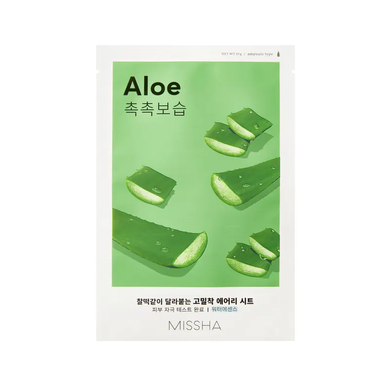 MISSHA arcmaszk - Airy Fit Sheet Mask - Aloe Biztonságos vásárlás