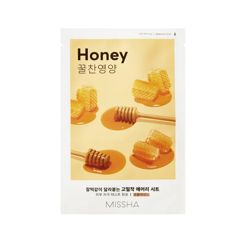 MISSHA arcmaszk - Airy Fit Sheet Mask - Honey Szuper akció